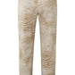 Pantalón de punto con bolsillos laterales, cremallera y animal print
