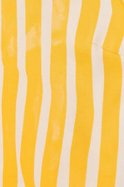 Falda midi rayas amarillas