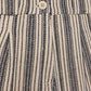 Pantalón tejido rustico de algodón con rayas a contraste