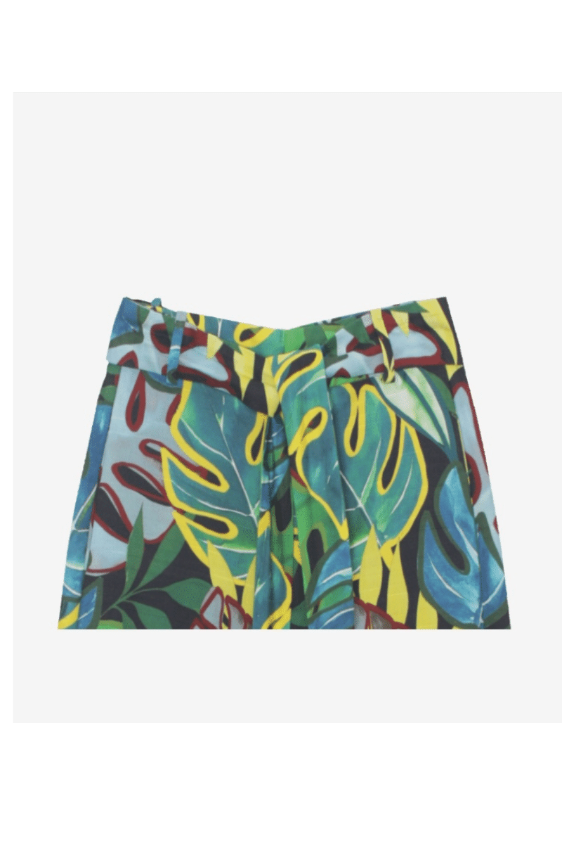 Pantalón estampado tropical